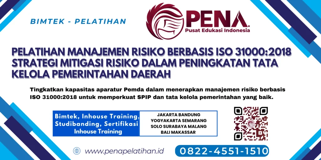 Pelatihan Manajemen Risiko ISO 31000 2025 Pemerintah Daerah