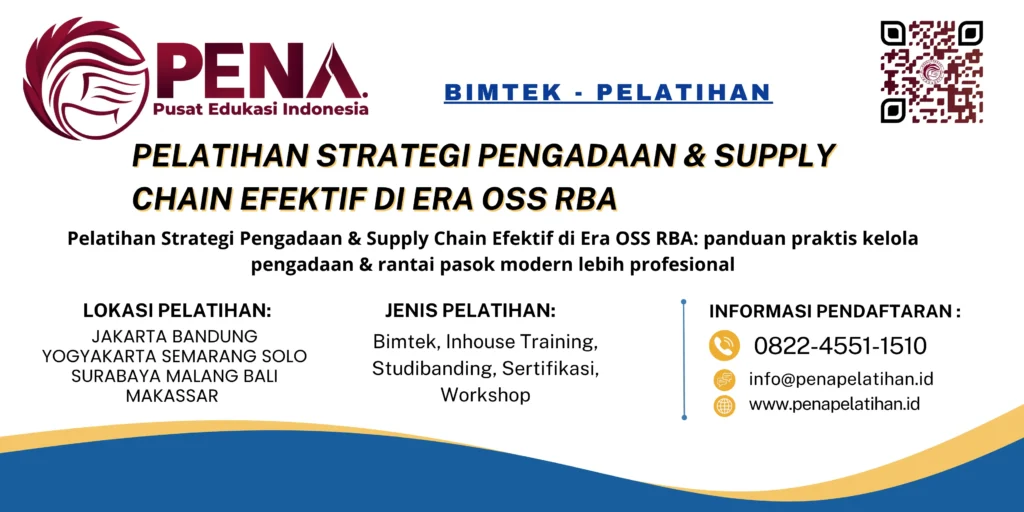 Bimtek Profesional Pengadaan dan Supply Chain Efektif OSS RBA 2025