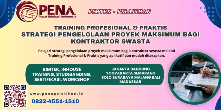 Training Manajemen Proyek 2025 – Strategis & Efektif untuk Kontraktor Swasta