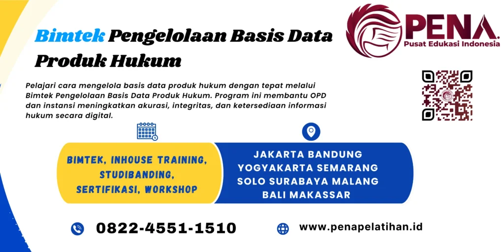 Bimtek Pengelolaan Basis Data Produk Hukum 2025