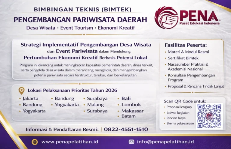 Bimtek Pengembangan Pariwisata Daerah 2026