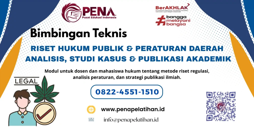 Bimtek Riset Hukum Publik dan Peraturan Daerah 2026