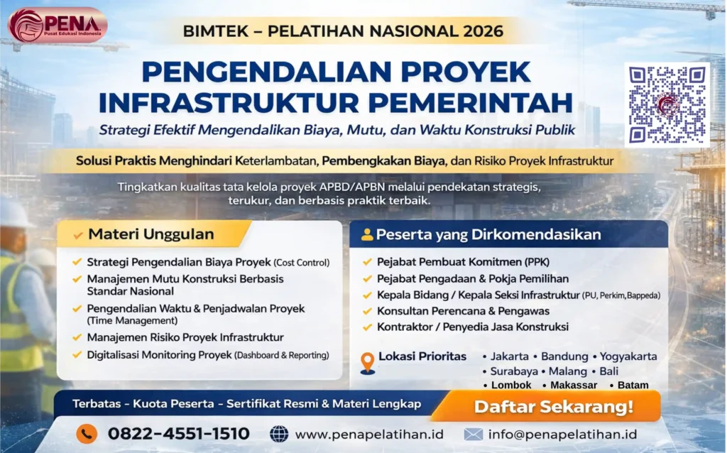 Bimtek Pengendalian Proyek Infrastruktur Pemerintah 2026