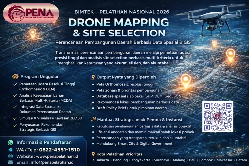 Bimtek Drone Mapping dan Site Selection 2026