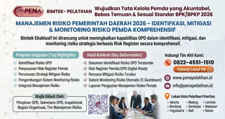 Bimtek Manajemen Risiko Pemerintah Daerah 2026