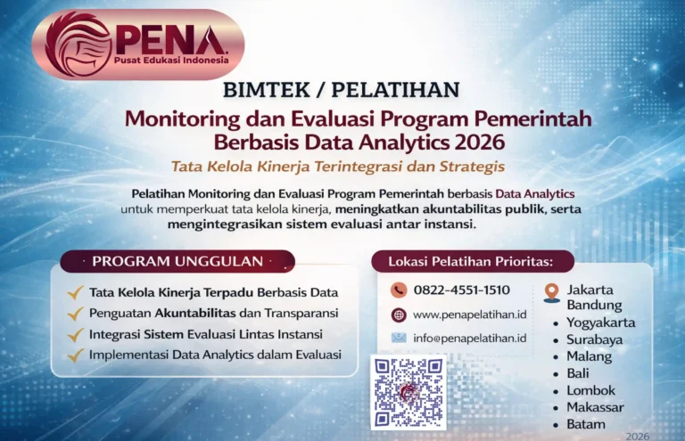 Bimtek Monitoring dan Evaluasi Program Pemerintah Berbasis Data Analytics 2026