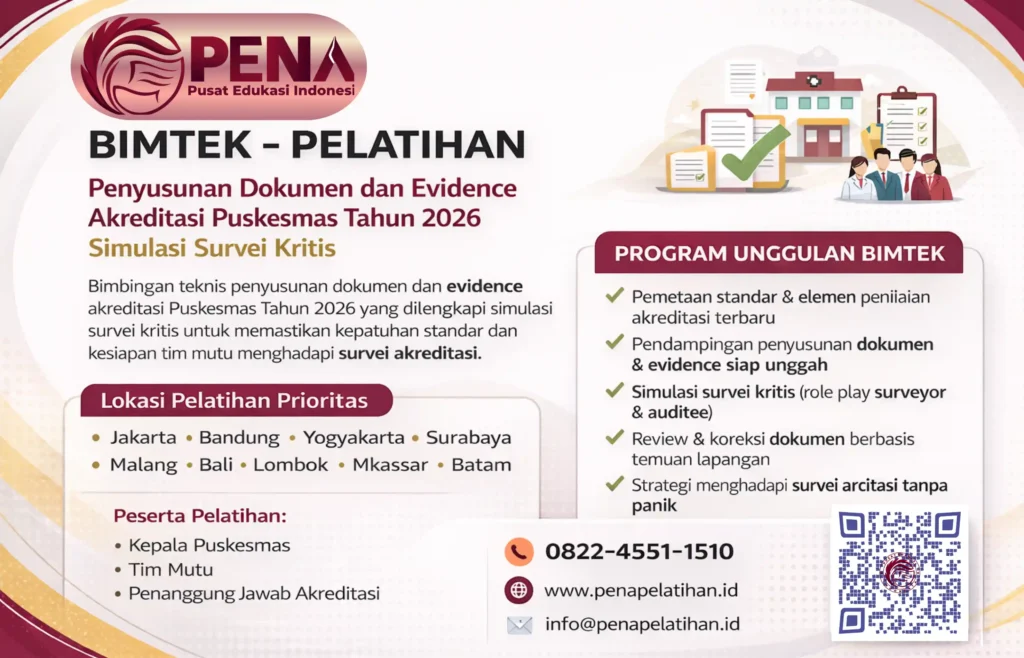 Bimtek Penyusunan Dokumen dan Evidence Akreditasi Puskesmas 2026