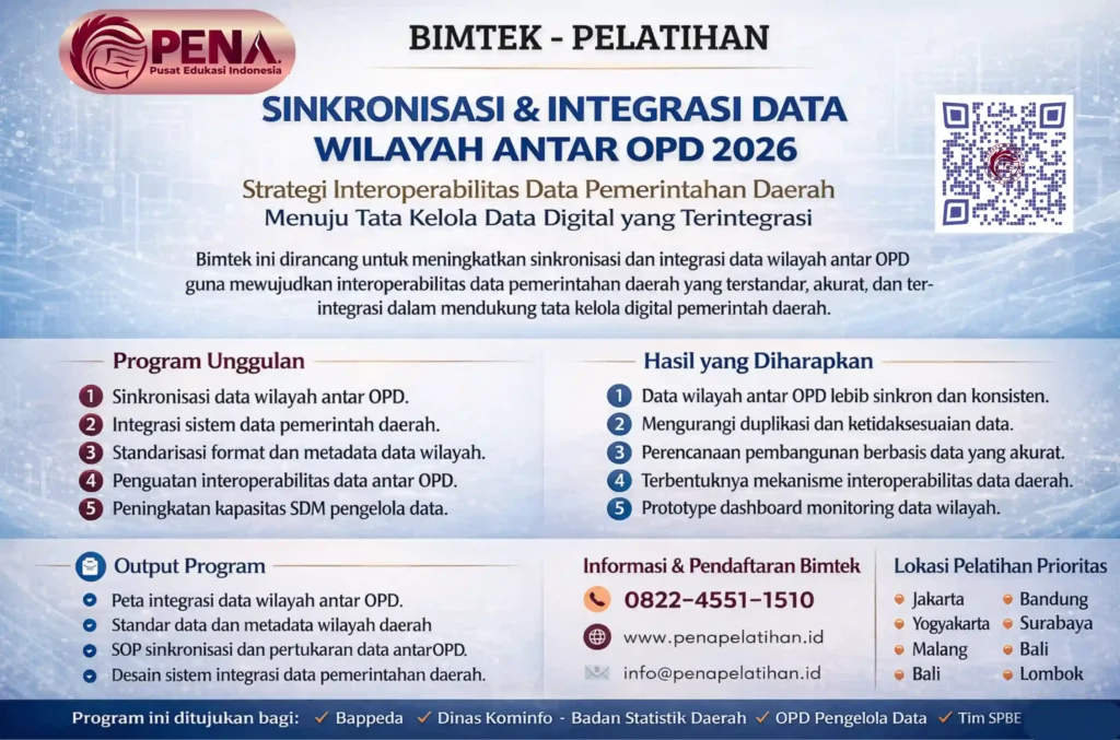 Bimtek Sinkronisasi dan Integrasi Data Wilayah Antar OPD 2026