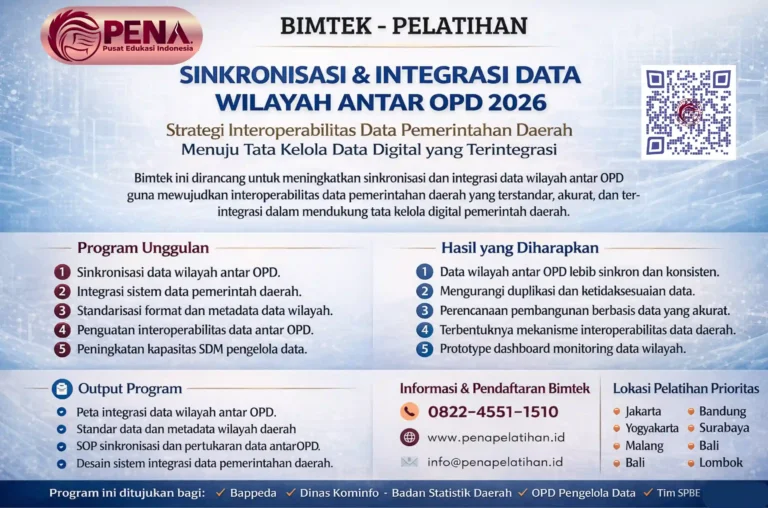 Bimtek Sinkronisasi dan Integrasi Data Wilayah Antar OPD 2026