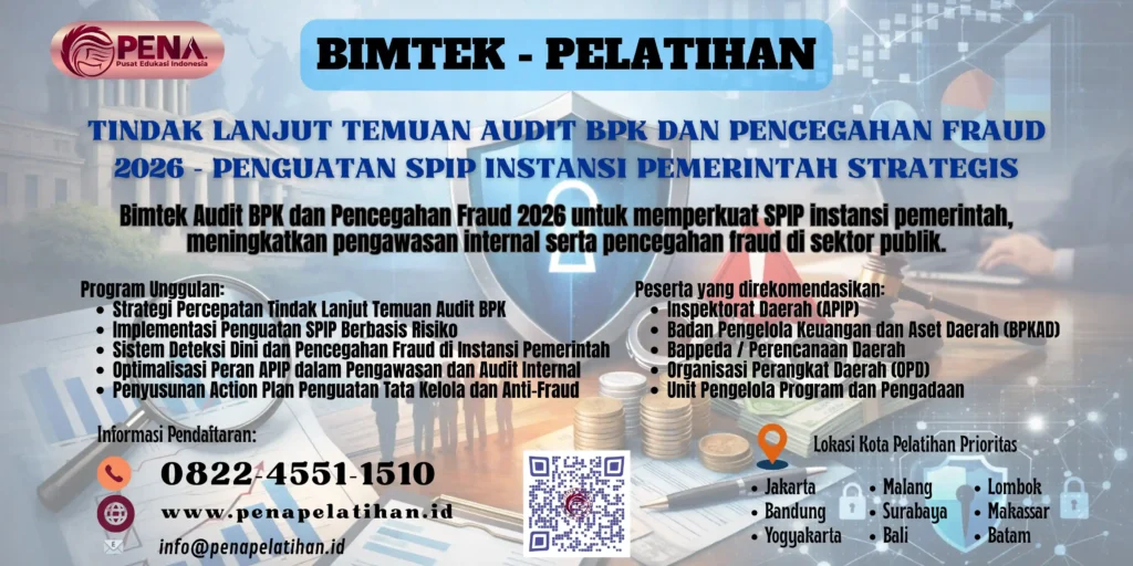 Bimtek Tindak Lanjut Temuan Audit BPK dan Pencegahan Fraud 2026