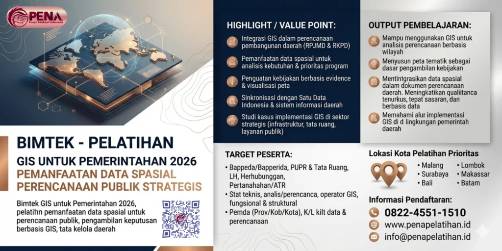 Bimtek GIS untuk Pemerintahan 2026 – Pemanfaatan Data Spasial Perencanaan Publik Strategis
