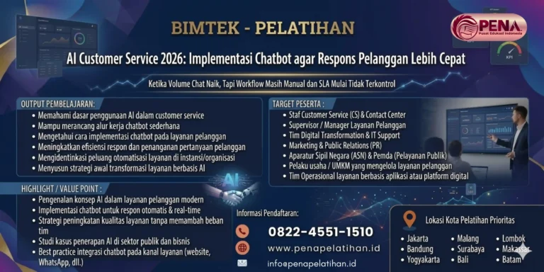Pelatihan AI Customer Service 2026: Implementasi Chatbot agar Respons Pelanggan Lebih Cepat