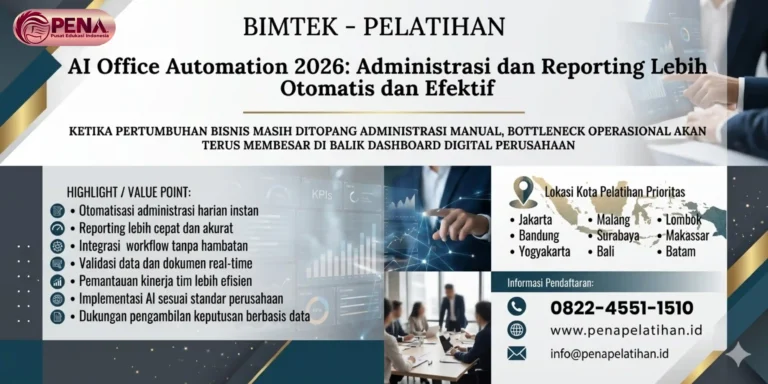 Pelatihan AI Office Automation 2026: Administrasi dan Reporting Lebih Otomatis dan Efektif