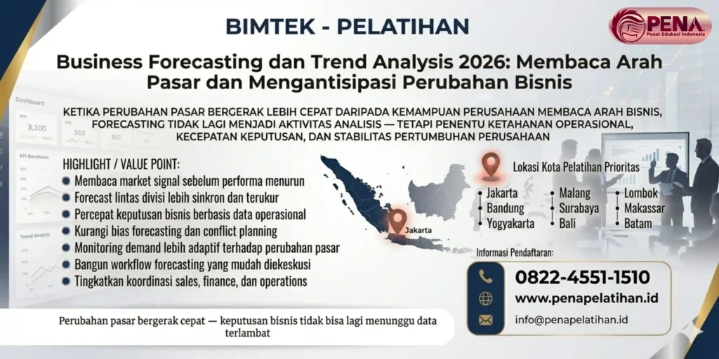 Pelatihan Business Forecasting dan Trend Analysis 2026: Membaca Arah Pasar dan Mengantisipasi Perubahan Bisnis