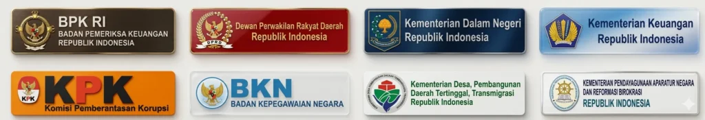 Bidang pelatihan pemerintahan meliputi tata kelola pemerintahan, manajemen ASN, keuangan pemerintah, SPBE, pelayanan publik, dan kebijakan publik.