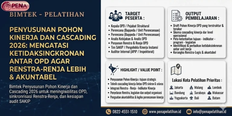 Bimtek Penyusunan Pohon Kinerja dan Cascading 2026: Mengatasi Ketidaksinkronan Antar OPD agar Renstra–Renja Lebih Logis & Akuntabel