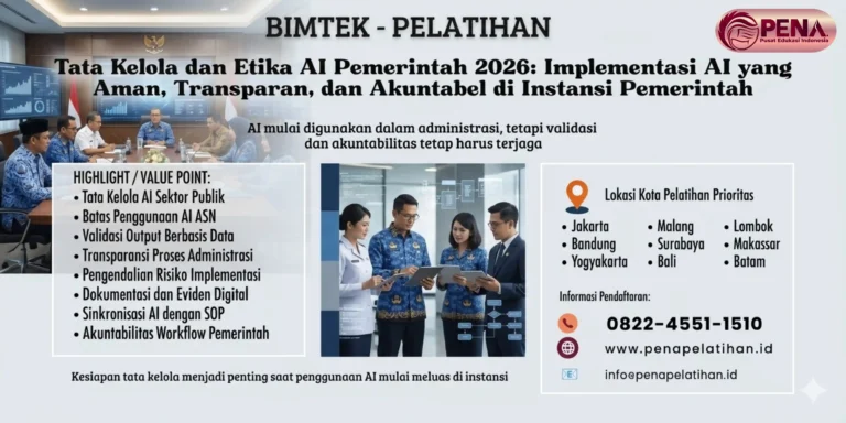 Bimtek Tata Kelola dan Etika AI Pemerintah 2026: Implementasi AI yang Aman, Transparan, dan Akuntabel di Instansi Pemerintah