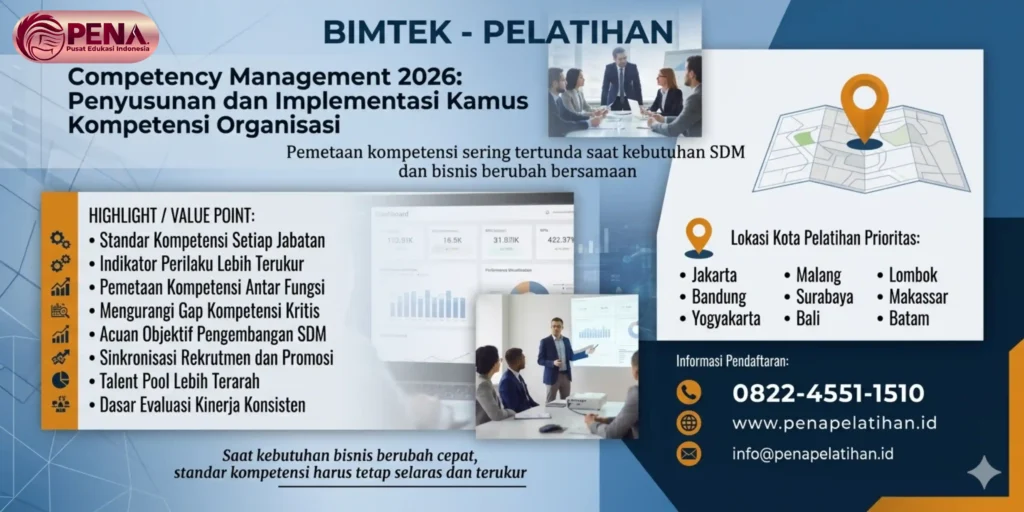 Pelatihan Competency Management 2026: Penyusunan dan Implementasi Kamus Kompetensi Organisasi