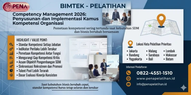 Pelatihan Competency Management 2026: Penyusunan dan Implementasi Kamus Kompetensi Organisasi