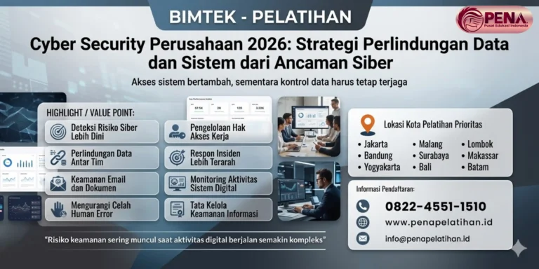 Pelatihan Cyber Security Perusahaan 2026: Strategi Perlindungan Data dan Sistem dari Ancaman Siber