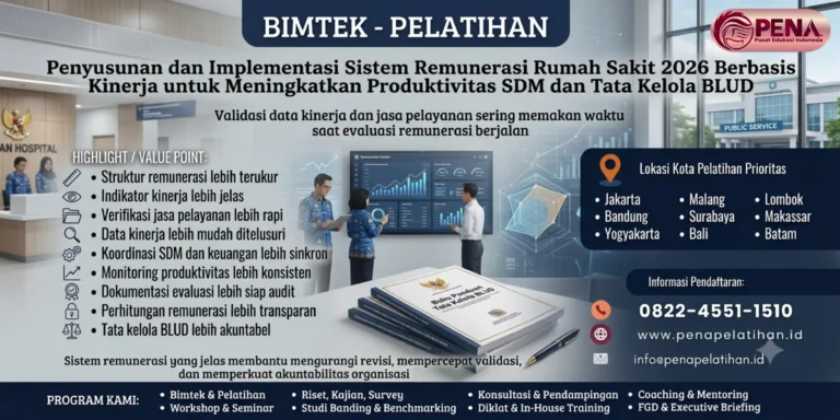 Bimtek Penyusunan dan Implementasi Sistem Remunerasi Rumah Sakit 2026 Berbasis Kinerja untuk Meningkatkan Produktivitas SDM dan Tata Kelola BLUD