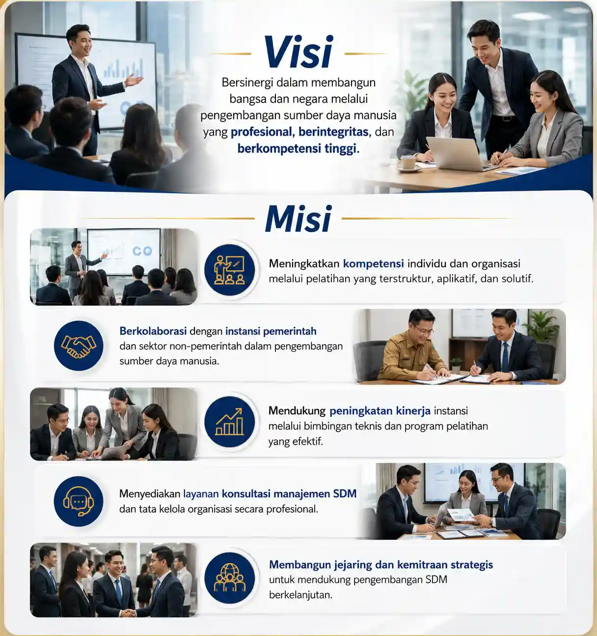 Visi dan Misi PENA dalam Mendukung Pengembangan Kompetensi Organisasi