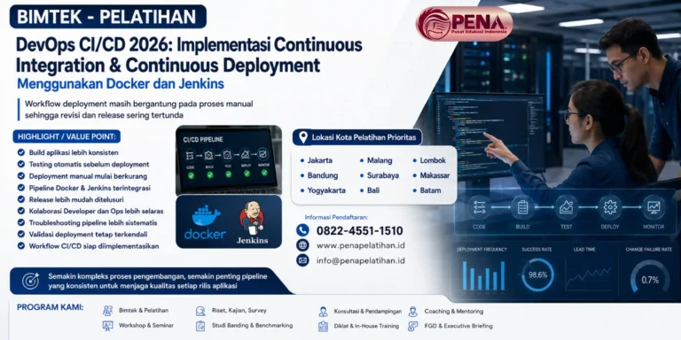 Pelatihan DevOps CI/CD 2026: Implementasi Continuous Integration & Continuous Deployment Menggunakan Docker dan Jenkins