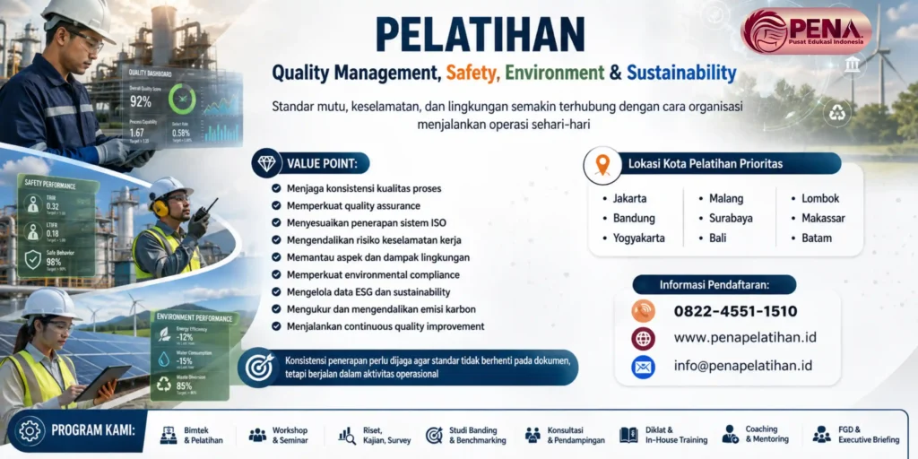 Quality Management, Safety, Environment & Sustainability