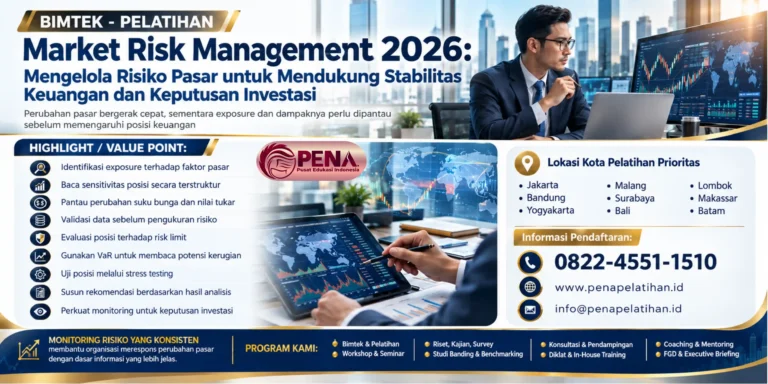 Pelatihan Market Risk Management 2026: Mengelola Risiko Pasar untuk Mendukung Stabilitas Keuangan dan Keputusan Investasi