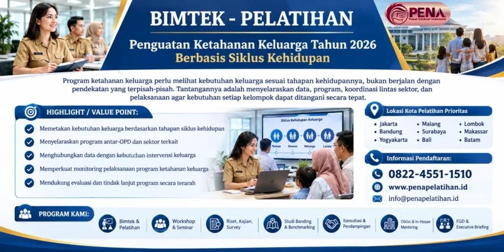 Bimtek Penguatan Ketahanan Keluarga Tahun 2026 Berbasis Siklus Kehidupan