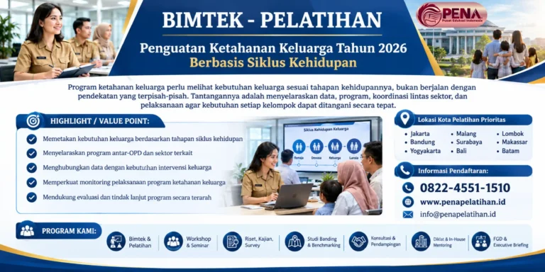 Bimtek Penguatan Ketahanan Keluarga Tahun 2026 Berbasis Siklus Kehidupan
