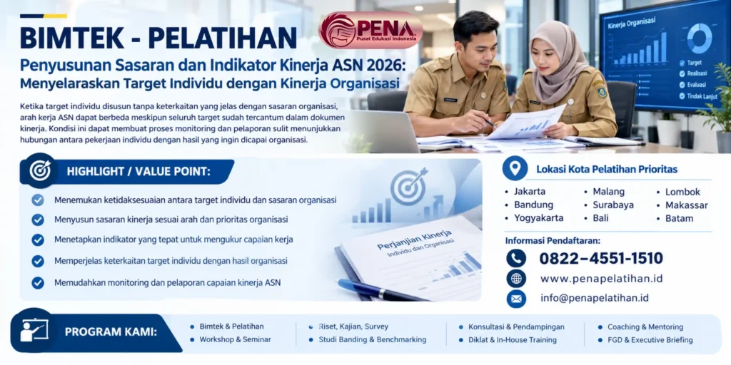 Bimtek Penyusunan Sasaran dan Indikator Kinerja ASN 2026: Menyelaraskan Target Individu dengan Kinerja Organisasi