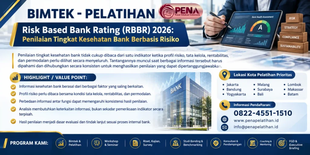 Pelatihan Risk Based Bank Rating (RBBR) 2026: Penilaian Tingkat Kesehatan Bank Berbasis Risiko